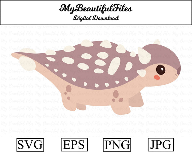 Ankylosaurus - Dinosaur SVG MyBeautifulFiles 