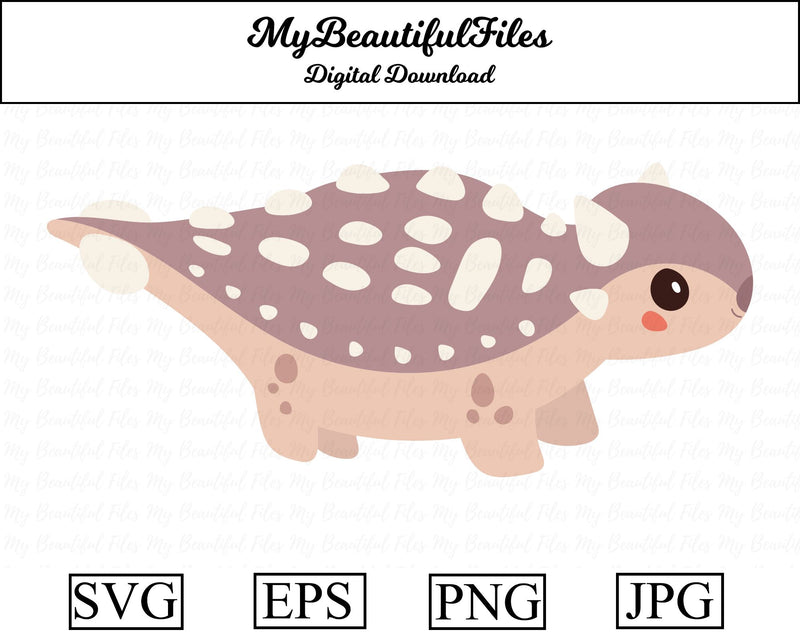 Ankylosaurus - Dinosaur SVG MyBeautifulFiles 
