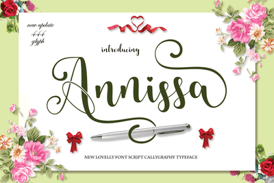 Annissa Script Font mahyud creatif 