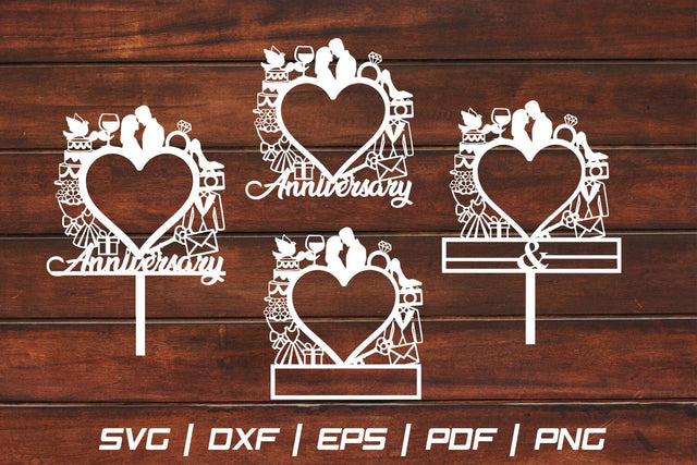 Anniversary Frame Craft Paper cut SVG Johan Ru designs 