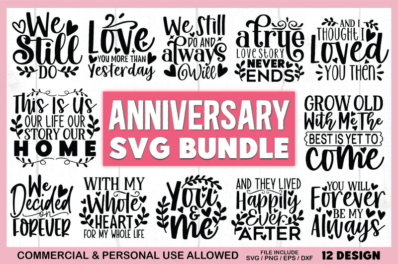 Anniversary SVG Bundle SVG Ariyan 