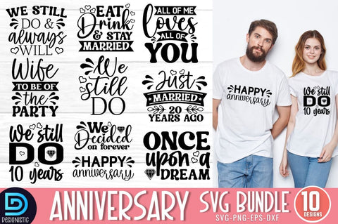 Anniversary SVG Bundle SVG DESIGNISTIC 