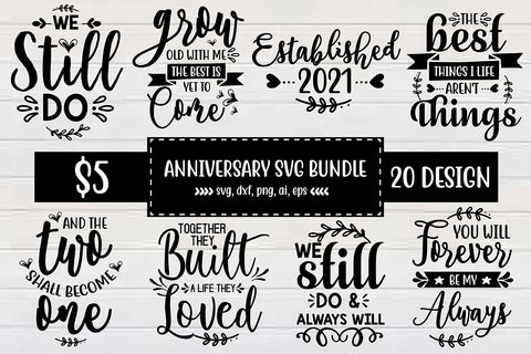Anniversary Svg Bundle SVG shah alam 