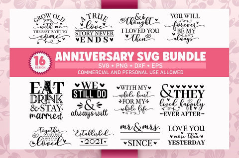 Anniversary SVG Bundle.Anniversary svg, Couples Design, SVG Designangry 