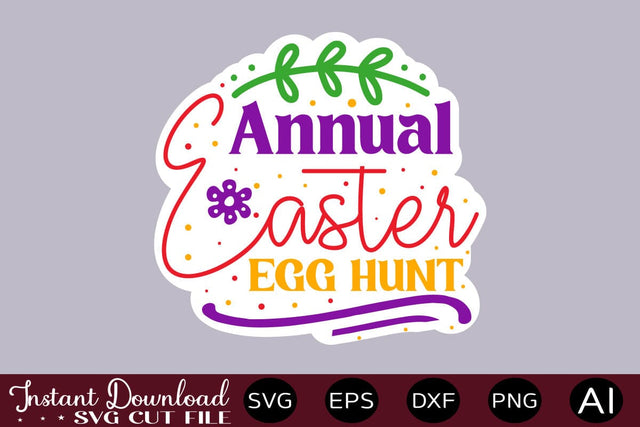 Annual Easter Egg Hunt svg SVG designmaster24 