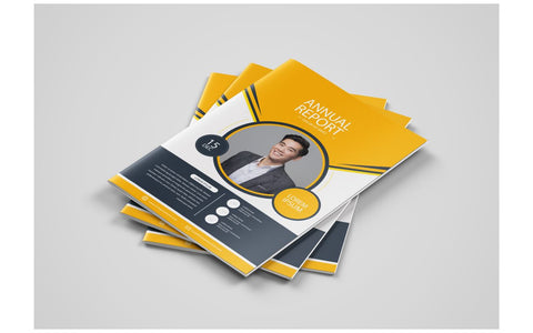 Annual Report Flyer Template SVG naemmiah021 