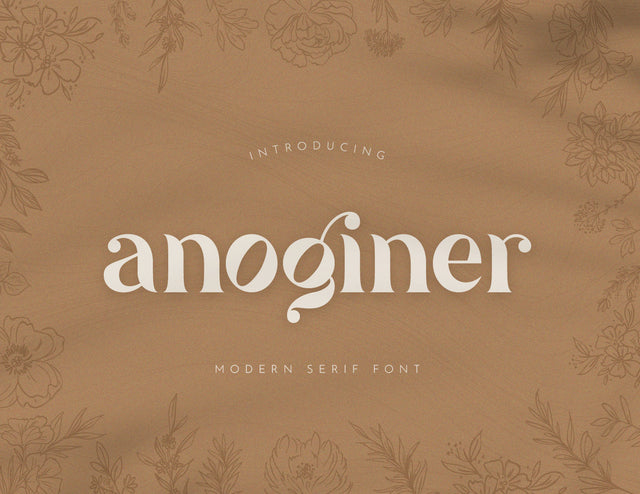 Anoginer Modern Serif Font Font inferno.studio3 