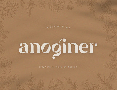 Anoginer Modern Serif Font Font inferno.studio3 