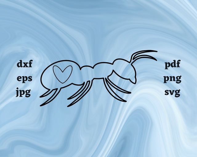 Ant Heart SVG Cut File SVG Northern Light SVG 