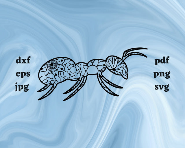 Ant Mandala SVG Cut File SVG Northern Light SVG 