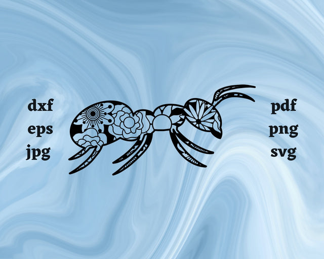 Ant Mandala SVG Cut File SVG Northern Light SVG 