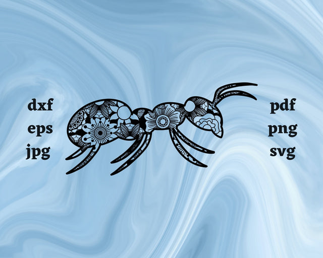 Ant Mandala SVG Cut File SVG Northern Light SVG 