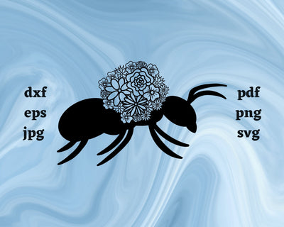 Ant Mandala SVG Cut File SVG Northern Light SVG 