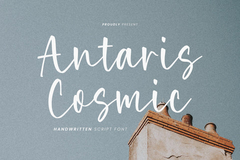Antaris Cosmic - Handwritten font Font Timur type 