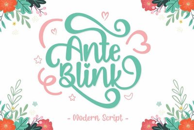 Ante Blink Font eknojistudio99