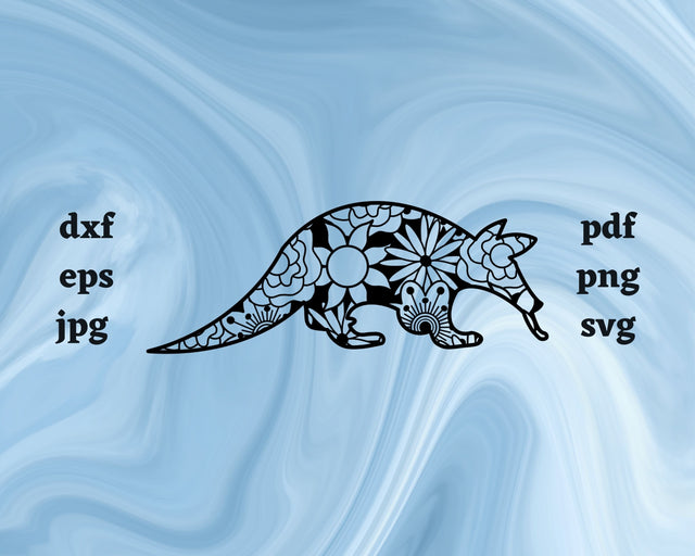 Anteater Mandala SVG Cut File SVG Northern Light SVG 