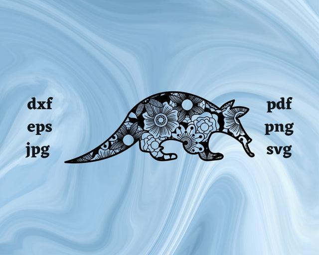 Anteater Mandala SVG Cut File SVG Northern Light SVG 