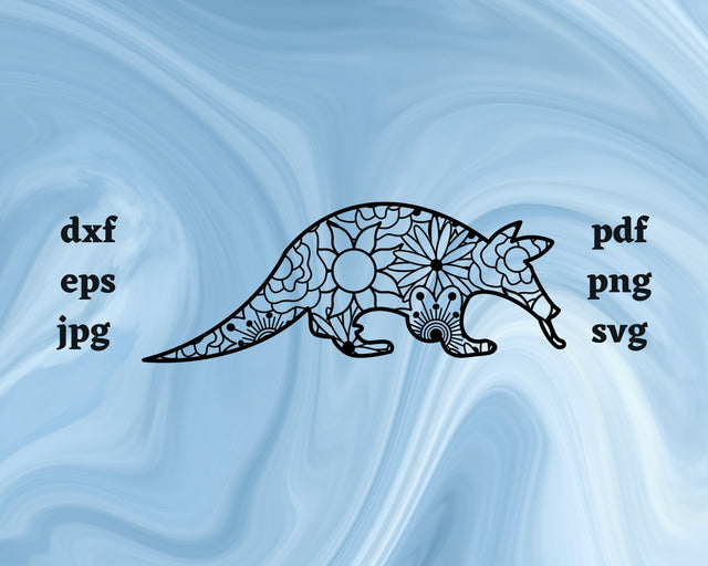Anteater Mandala SVG Cut File SVG Northern Light SVG 