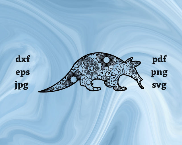 Anteater Mandala SVG Cut File SVG Northern Light SVG 