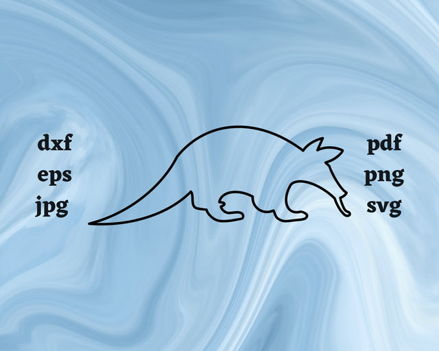 Anteater Outline SVG Cut File SVG Northern Light SVG 