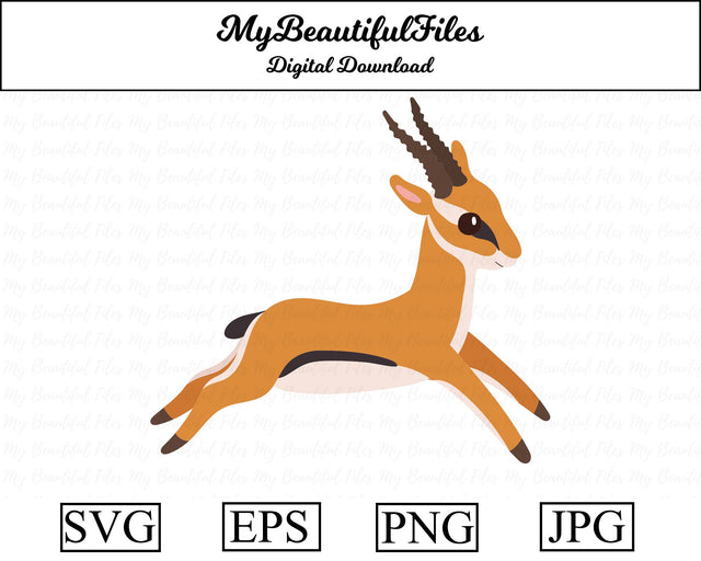 Antelope - Animal SVG MyBeautifulFiles 