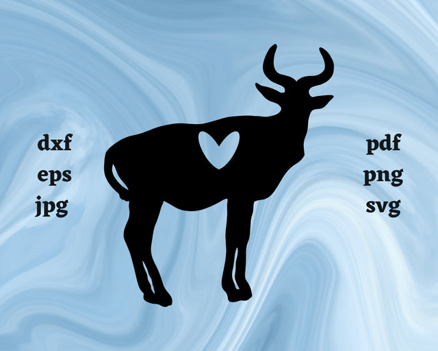 Antelope Heart SVG Cut File SVG Northern Light SVG 