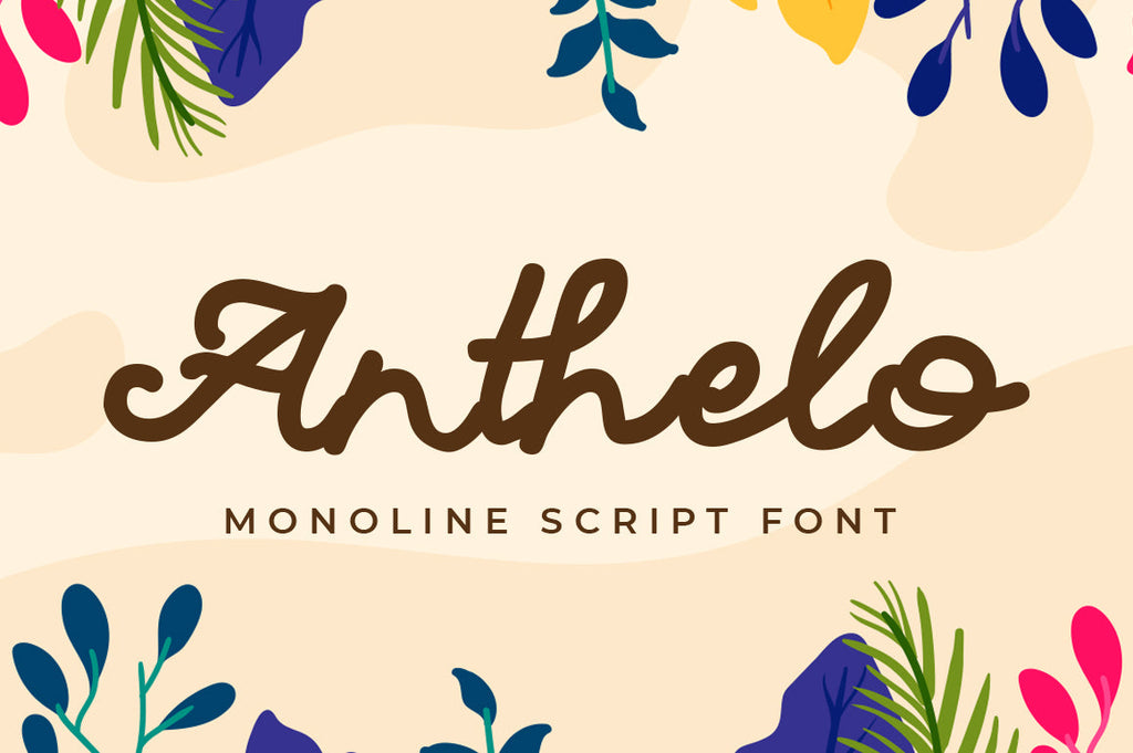 Anthelo - Cursive Font - So Fontsy