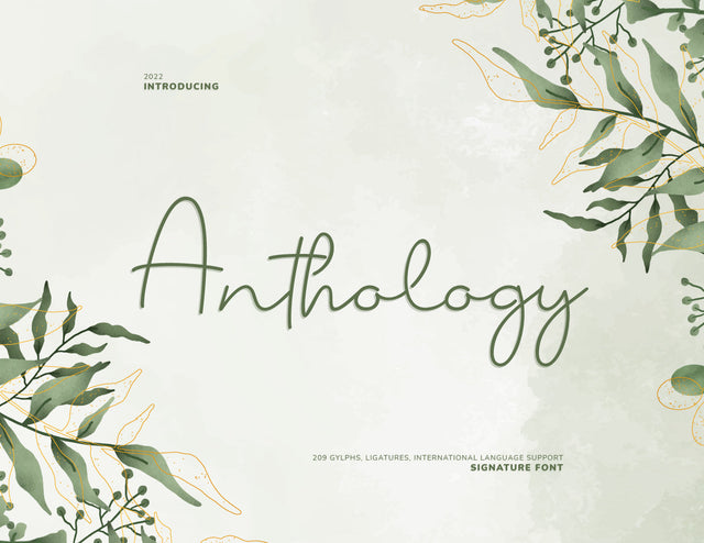 Anthology Script Signature Font inferno.studio3 