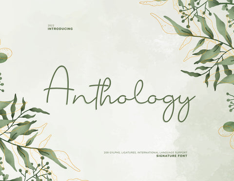 Anthology Script Signature Font inferno.studio3 