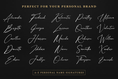 Anthoni Signature Font Kotak Kuning Studio 