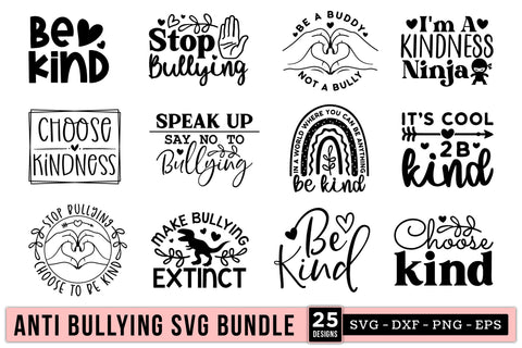 Anti Bullying SVG Bundle SVG CraftLabSVG 