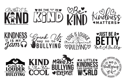 Anti Bullying SVG Bundle SVG CraftLabSVG 