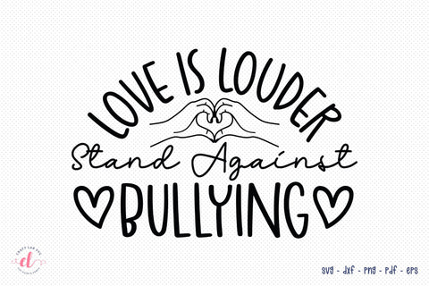 Anti Bullying SVG Cut File SVG CraftLabSVG 