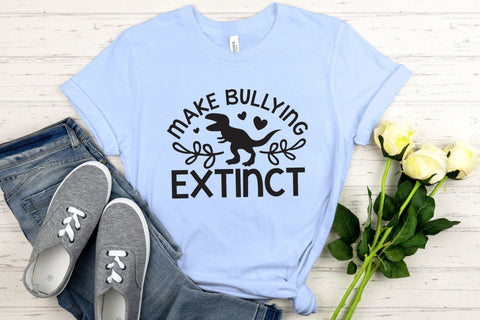 Anti Bullying SVG, Make Bullying Extinct Cut File SVG CraftLabSVG 