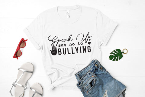 Anti Bullying SVG - Speak Up Say No to Bullying SVG CraftLabSVG 