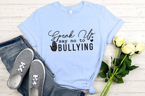 Anti Bullying SVG - Speak Up Say No to Bullying SVG CraftLabSVG 