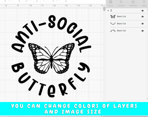 Anti-Social Butterfly SVG Bundle, Antisocial SVG, Introvert SVG, Anti Social Club SVG, Funny SVG Design, Sarcastic SVG SVG HappyDesignStudio 