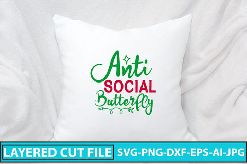 Anti-social Butterfly SVG Cut File SVG Syaman 