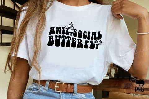 anti-social butterfly SVG designartist 