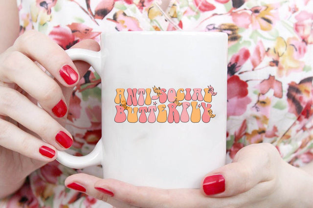 anti-social butterfly SVG designartist 