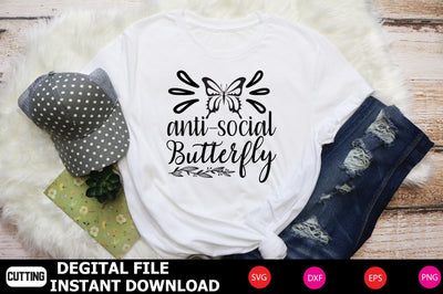 Anti-social Butterfly SVG Shahin alam 