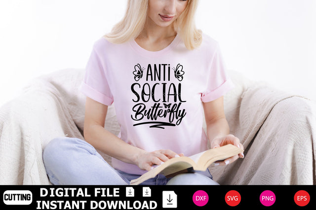 Anti-social Butterfly SVG Shahin alam 