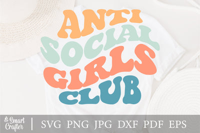 Anti Social Girls Club svg, antisocial club svg, antisocial svg, anti social svg, introvert svg, introverted svg SVG Fauz 