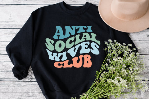 Anti Social Wives Club Svg, Anti social Club Svg, Antisocial Wives Club Svg, Antisocial svg, Cricut Cut File, PNG, JPG, Funny Fife Shirt svg SVG Fauz 