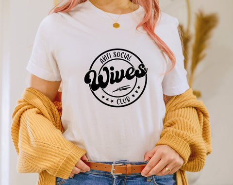 Anti Social Wives Club SVG Bundle, 4 Designs, Funny Wife SVG Cut Files for Cricut, Silhouette, Wife Life SVG, Anti Social SVG SVG HappyDesignStudio 