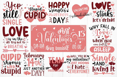 Anti Valentines Day SVG Bundle SVG DESIGNISTIC 