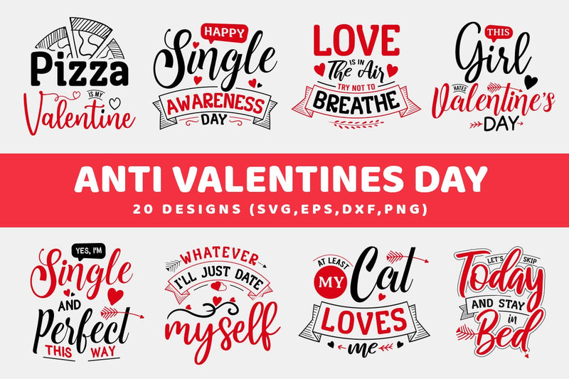 Anti Valentines Day SVG Bundle SVG futivesvg 