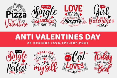 Anti Valentines Day SVG Bundle SVG futivesvg 