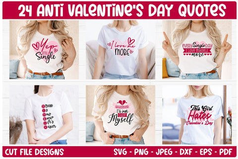 Anti Valentines Day SVG bundle | Valentine SVG Cut Files SVG TatiStudio 