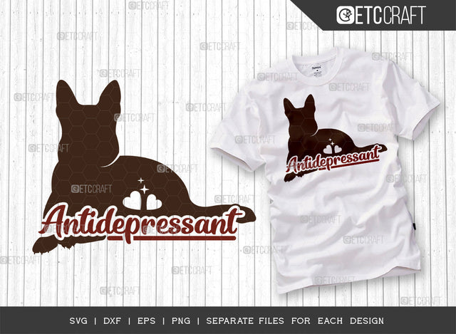 Antidepressant svg SVG Cut File | Funny Dog Svg | Pet Svg | Dog Bandana Svg | Dog Lover Svg | Dog Paws Svg | Dogs Quote Design SVG ETC Craft 